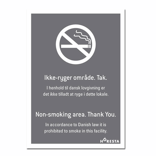 Rygeklistermærke - A6