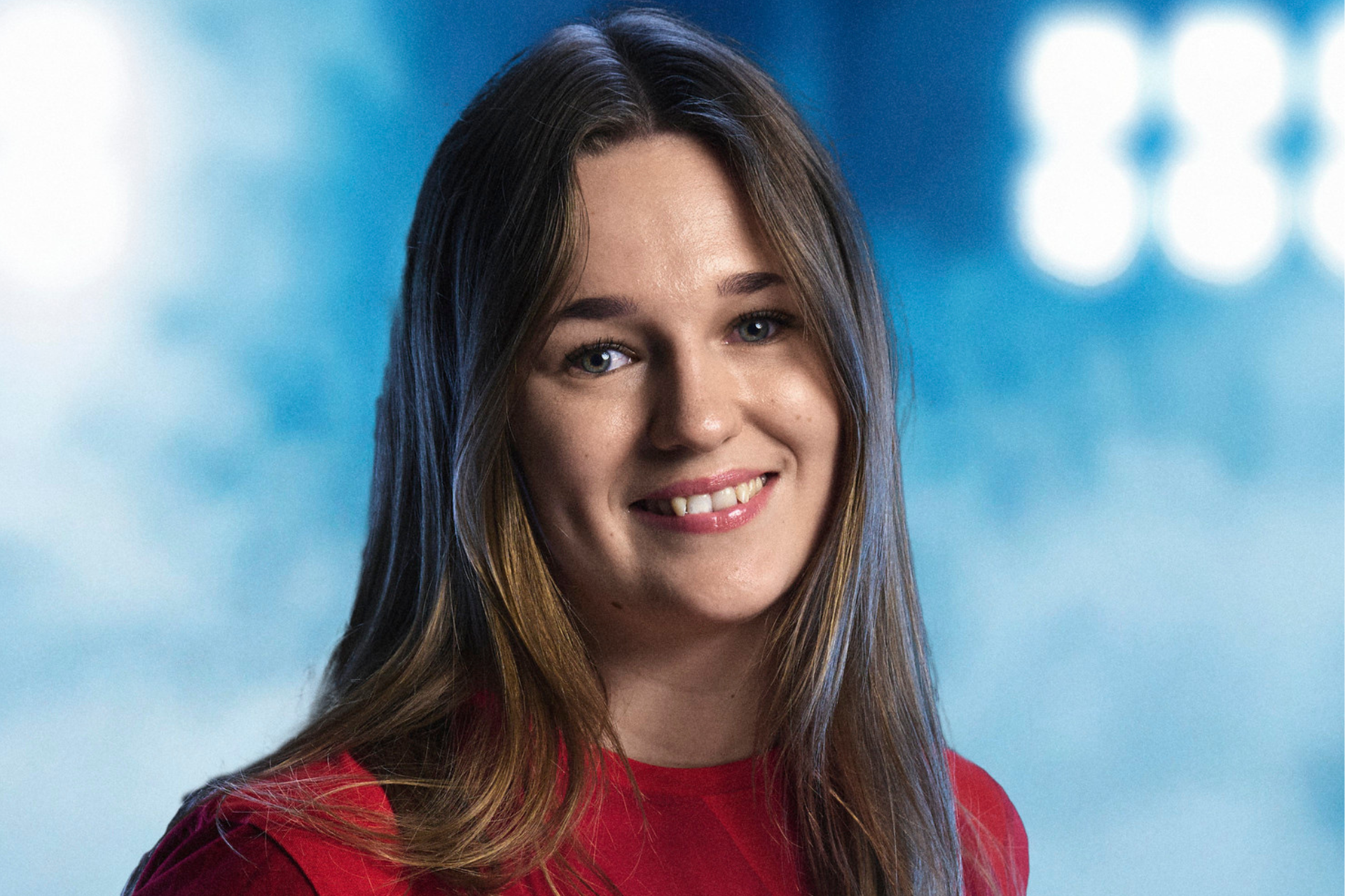 Ida Bekker Poulsen, deltager som receptionist ved EuroSkills 2025. Foto: SkillsDenmark